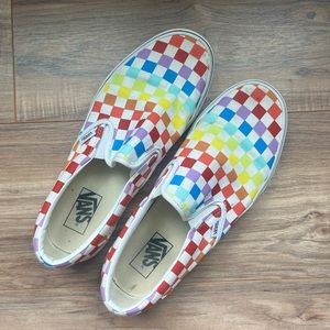 Rainbow Slip on Vans